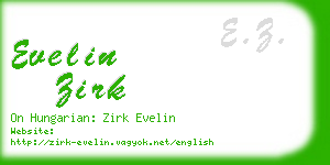 evelin zirk business card